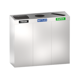 ASI 0834-RB/ 0839-RB Bin Recycling Station - Stainless Steel