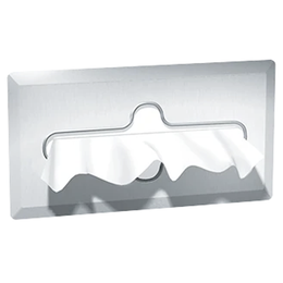 ASI 0257 Commercial Facial Tissue Box Dispenser, Apron Mounted, Stainless Steel"