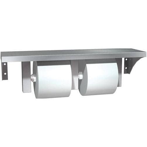 Toilet Paper Holder Commercial Wall Mount With Shelf Stainless Steel
