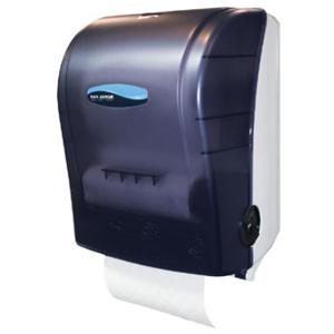 How to dry your hands with Lindström Cotton Towel Dispenser? 